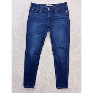 Levis 535 Legging Jeans Womens 9 S/C Dark Wash Super Skinny Blue Denim
